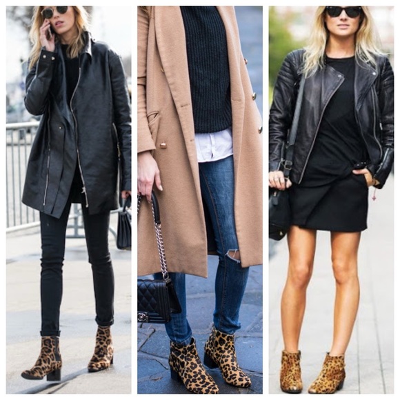 Rag & Bone Suede Ankle Boots in Leopard Print Never Worn Sz 40 "Rover" Style - Picture 3 of 14